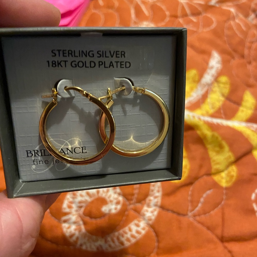 Gold earrings